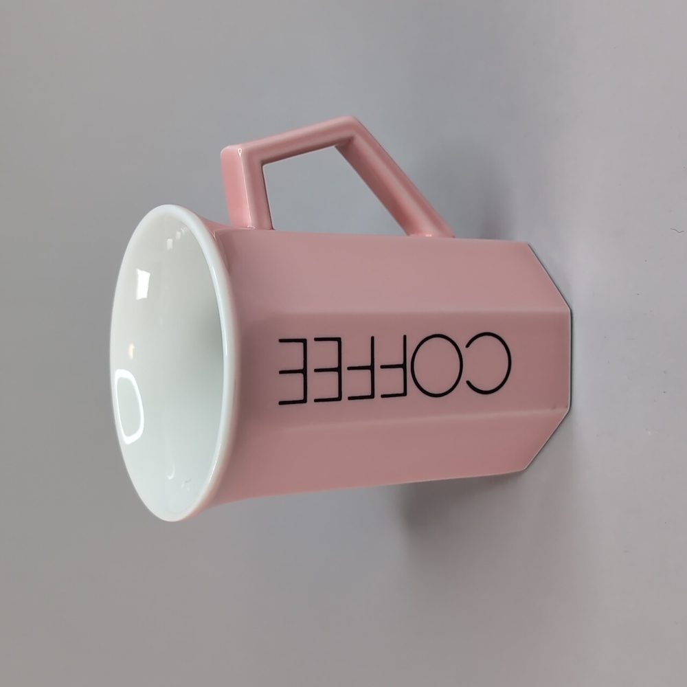 Pink Geometric Octagonal COFFEE Mug